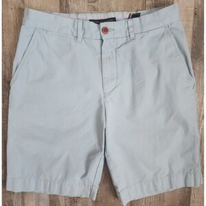 Tommy Hilfiger Chino Shorts Mens 32 Light Blue Classic Fit Cotton TH Classic Fit